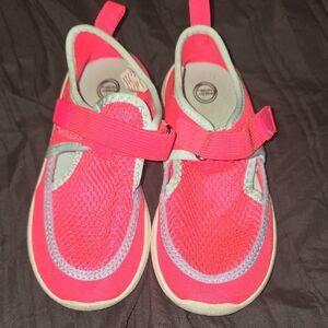 Wonder Nation Pink and Gray Kids Water Shoes